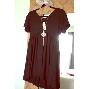 Urban Rose 🌹 | Black flowy dress & necklace | L